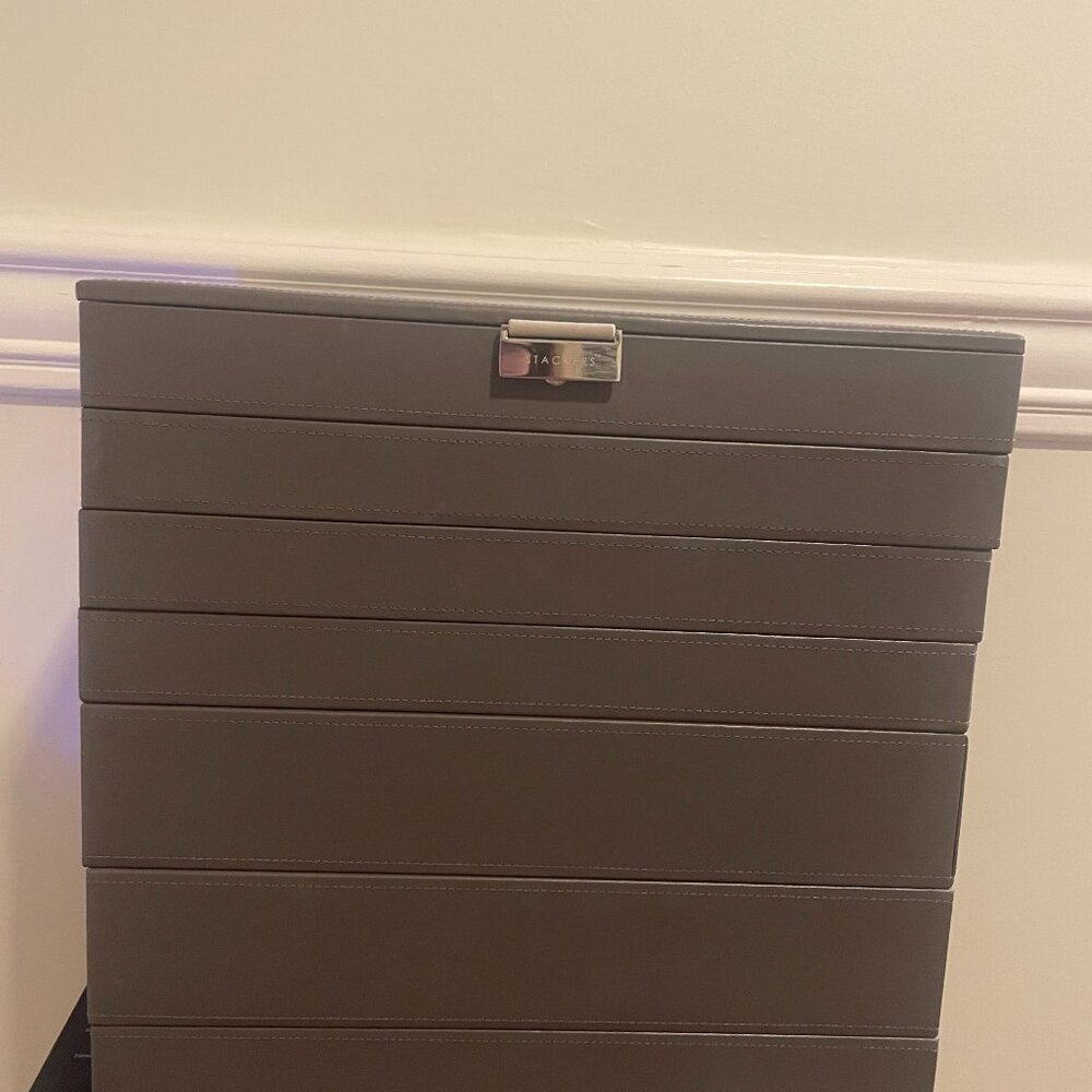 Container Store Stackers Supersize, taupe